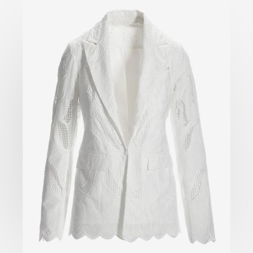Marciano white embroidered Kyrie Blazer size 0
